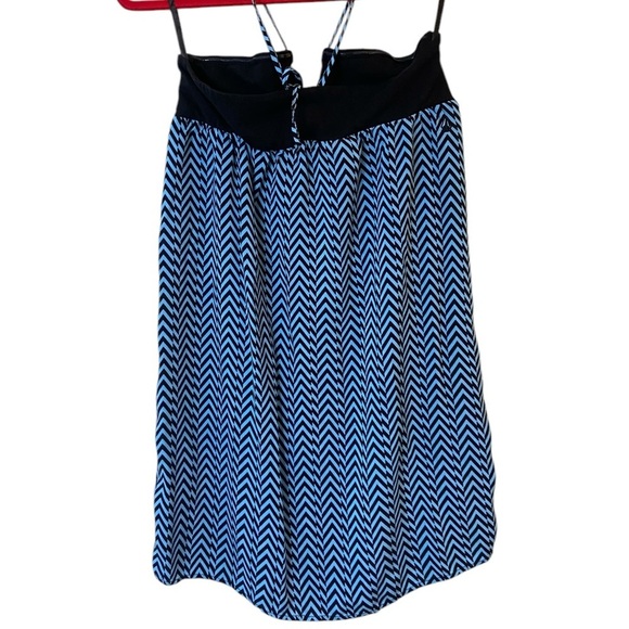 Volcom Blue Striped Halter Dress Medium - Picture 12 of 15